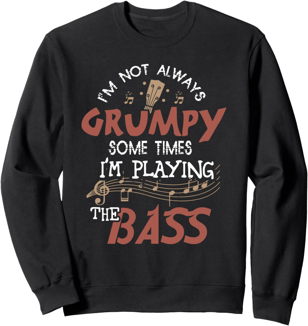 Bassspieler Band spielt den Bass Sweatshirt