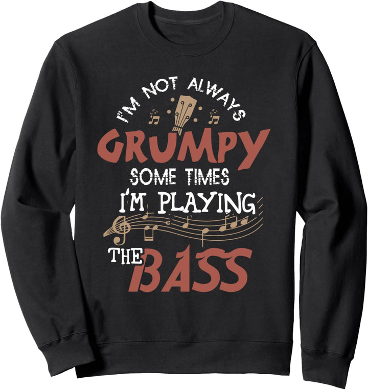Bassspieler Band spielt den Bass Sweatshirt