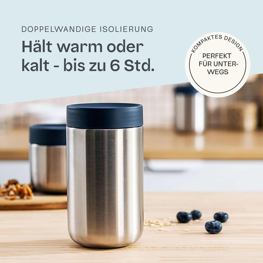 Berghoff Home Thermobehälter für Essen – 0,75L – Edelstahl Warmhaltebehälter – Thermobecher für Getr