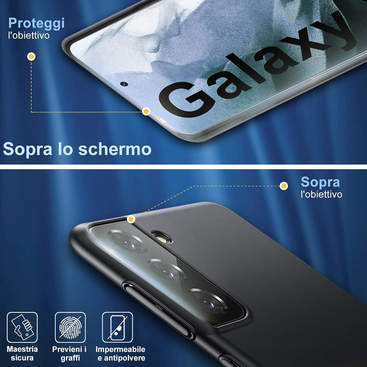 sqgylgl Ultradünne Hülle für Samsung Galaxy S21 5G, Extrem Dünn Matte Finish Handyhülle PC Schale [A