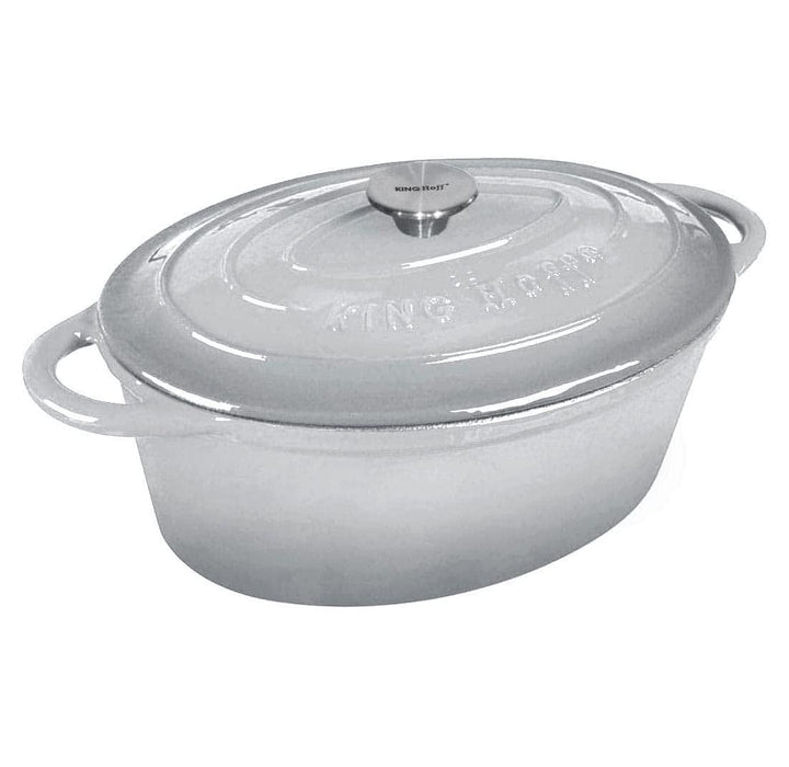 Emailliert Gusseisen Bräter Töpf Röster Schmortöpf KINGHOFF 6,2L, 6,2L