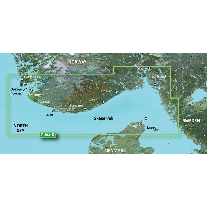 Garmin BlueChart g3 VEU041R Vision Regular, 010-C0778-00 (Vision Regular) Oslo, Skagerrak und Hauges