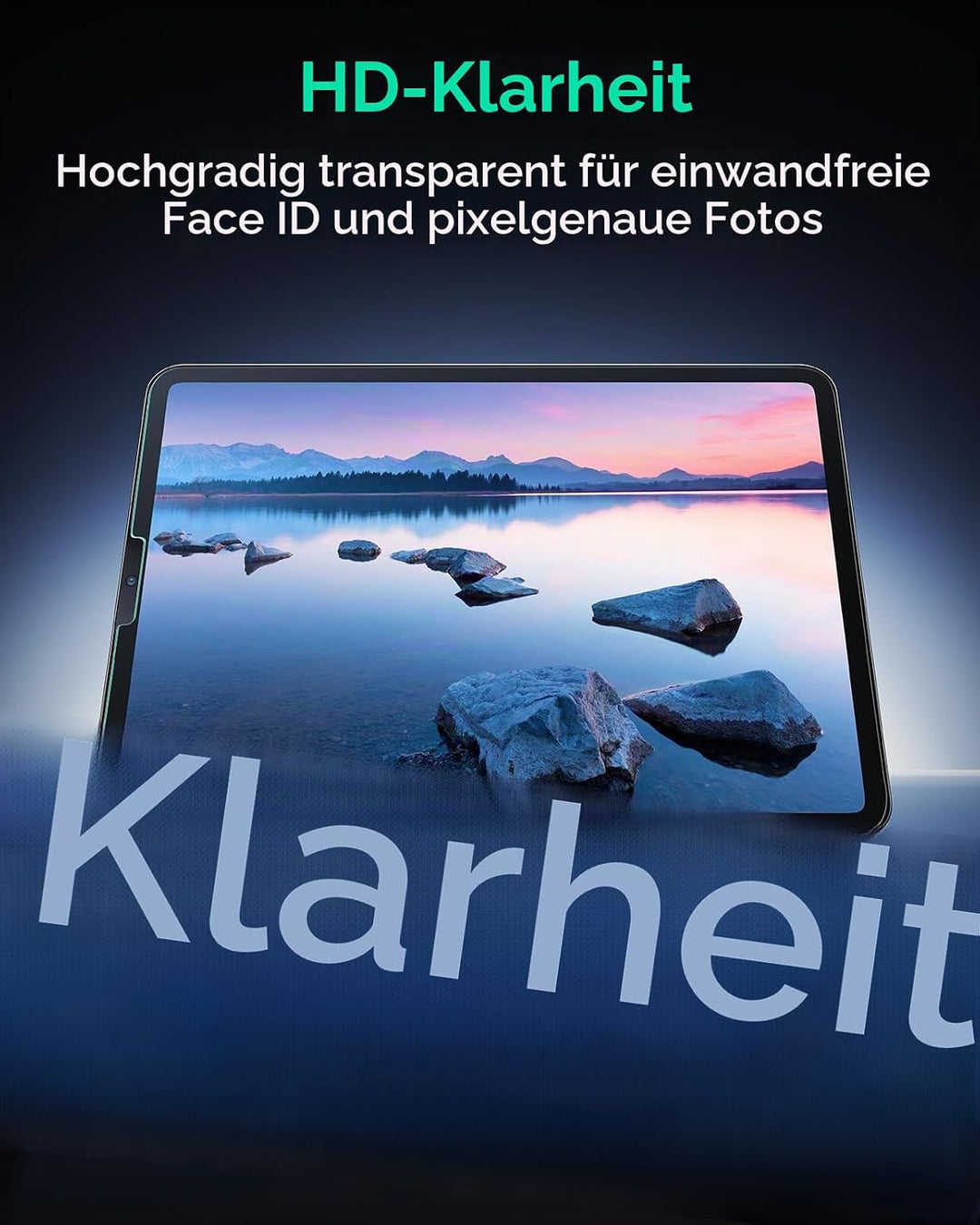 ESR Schutzfolie für iPad Pro 11 Zoll (2022/2021/2020/2018) und iPad Air 5/4 (2022/2020), Gehärtete G