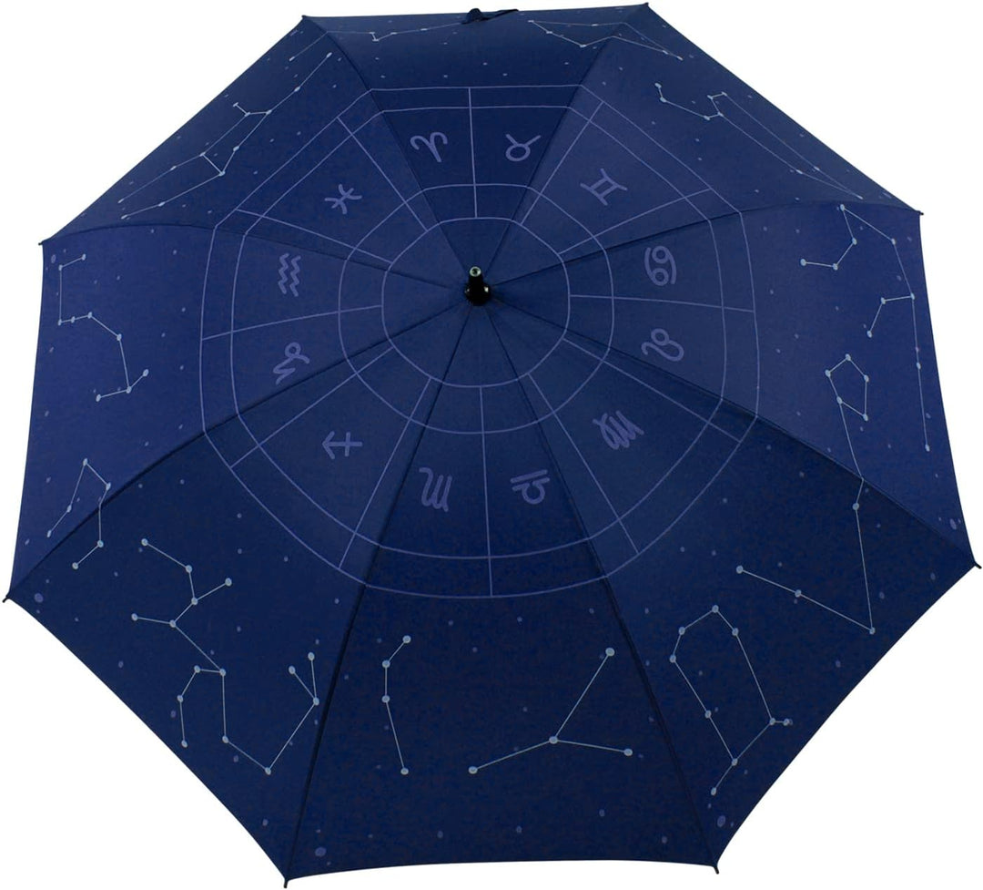 iX-brella Reflex Regenschirm Star Sign mit reflektierenden Sternbildern - Golfschirm Automatik XXL 1