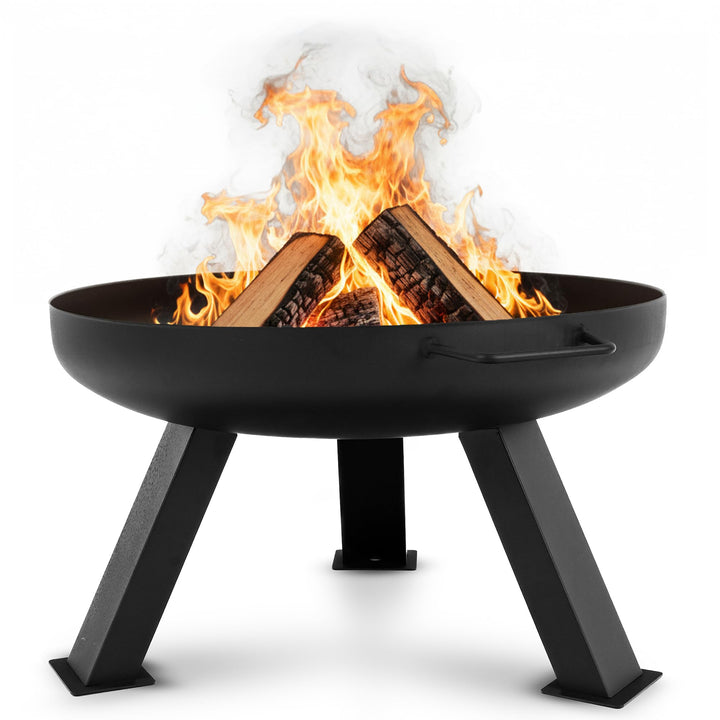 Lehmann LGAFP-6008 Feuerschalen für den Garten | Feuerstelle Lagerfeuer Stahl Ø 60 cm | Feuerkorb fü