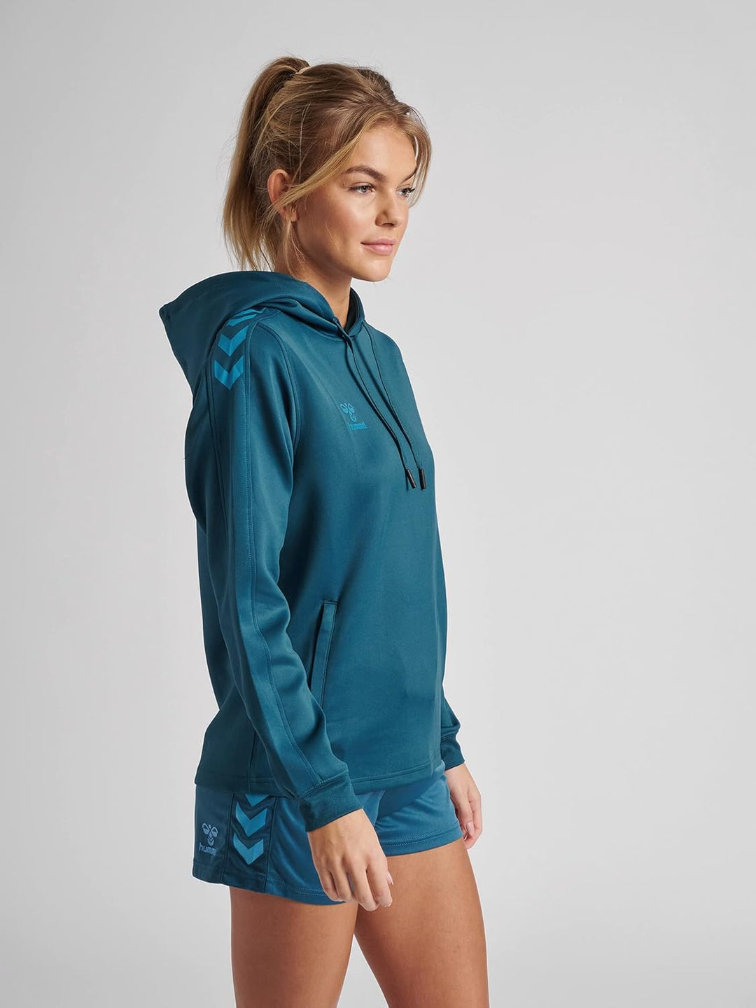 hummel Verstellbare Taille Kapuzenpullover Hmlcore Damen XS Blau, XS Blau