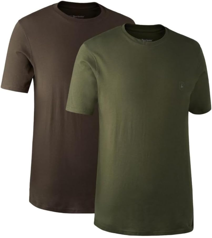 Deerhunter T-Shirt 2er Pack M Braun, M Braun