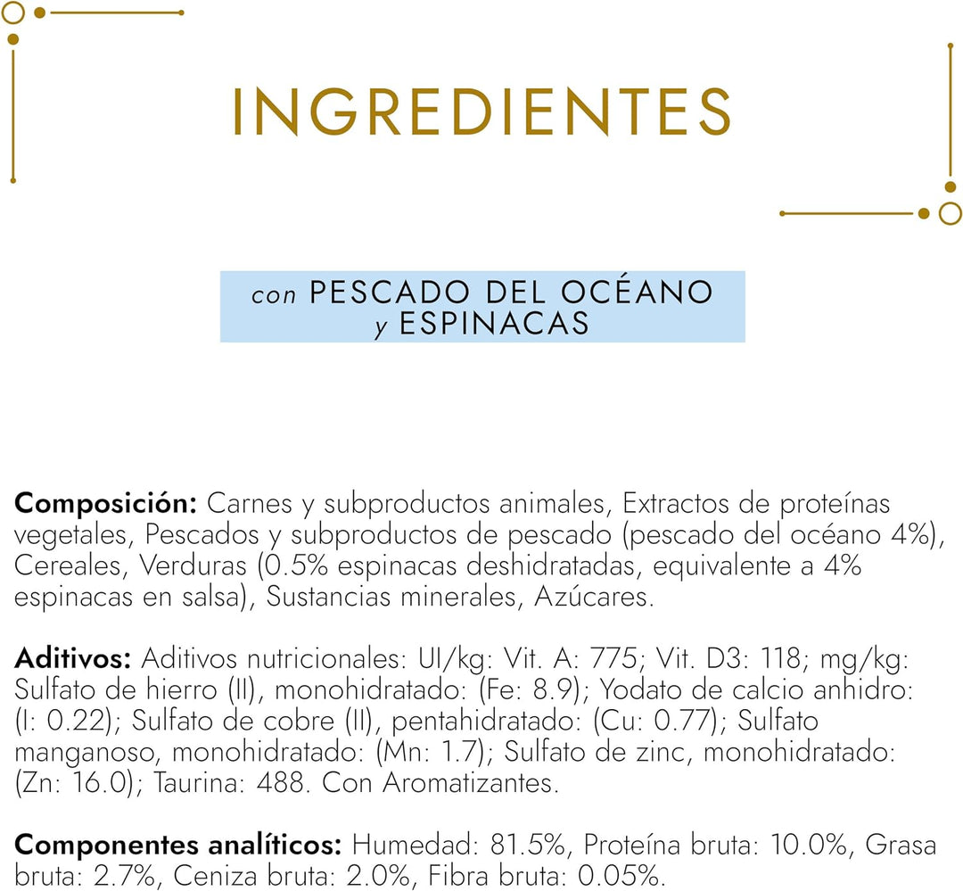 Purina Gourmet Gold Double Vergnügen, Nassfutter für Katzen, Meeresfische, 24 Dosen à 85 g Ozean Fis