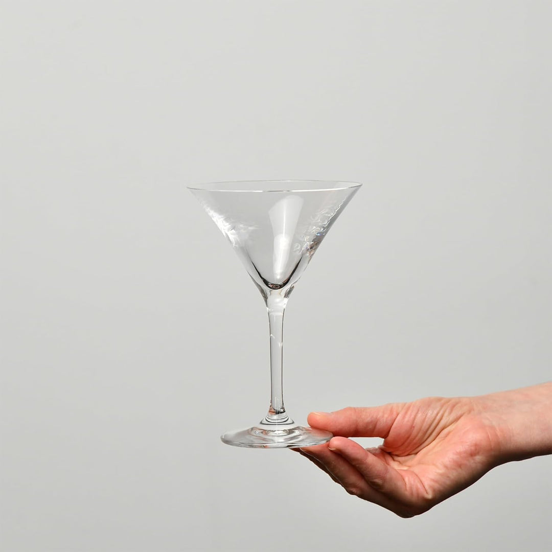 Krosno Martini-Gläser Cocktailgläser | Set von 6 | 240 ML | Avant Garde Kollektion | Perfekt für Zuh