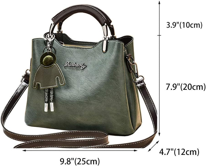 BUKESIYI Damen Tasche Umhängetasche Handtasche Frauen Klein Schultertasche Weekender Lack PU Leder C