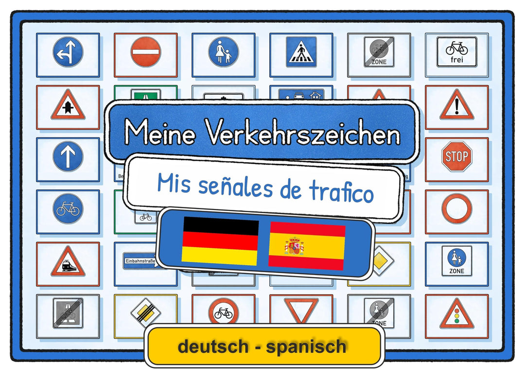Meine Verkehrszeichen Lernkarten: deutsch/spanisch, Ungebunden