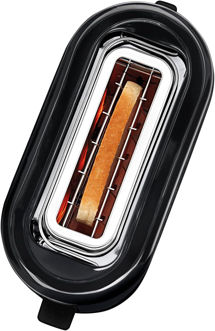 WMF Küchenminis 1-Scheiben Toaster mit Brötchenaufsatz, für 1 XXL-Scheibe, Auftau-Funktion, Langschl