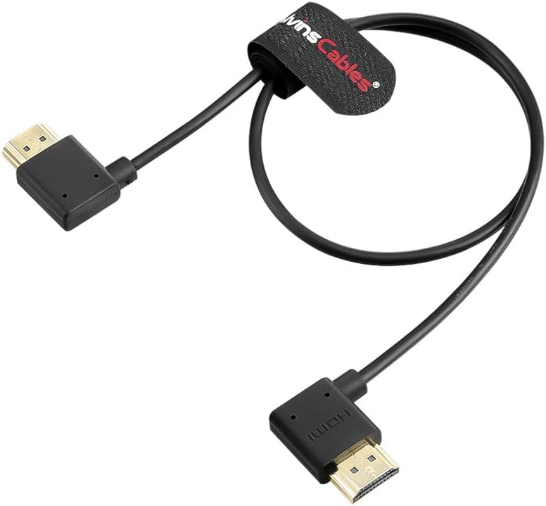 Alvin's Cables Z Cam E2 L-förmiges HDMI-Kabel links nach rechts Winkel High Speed HDMI-Kabel für Ato