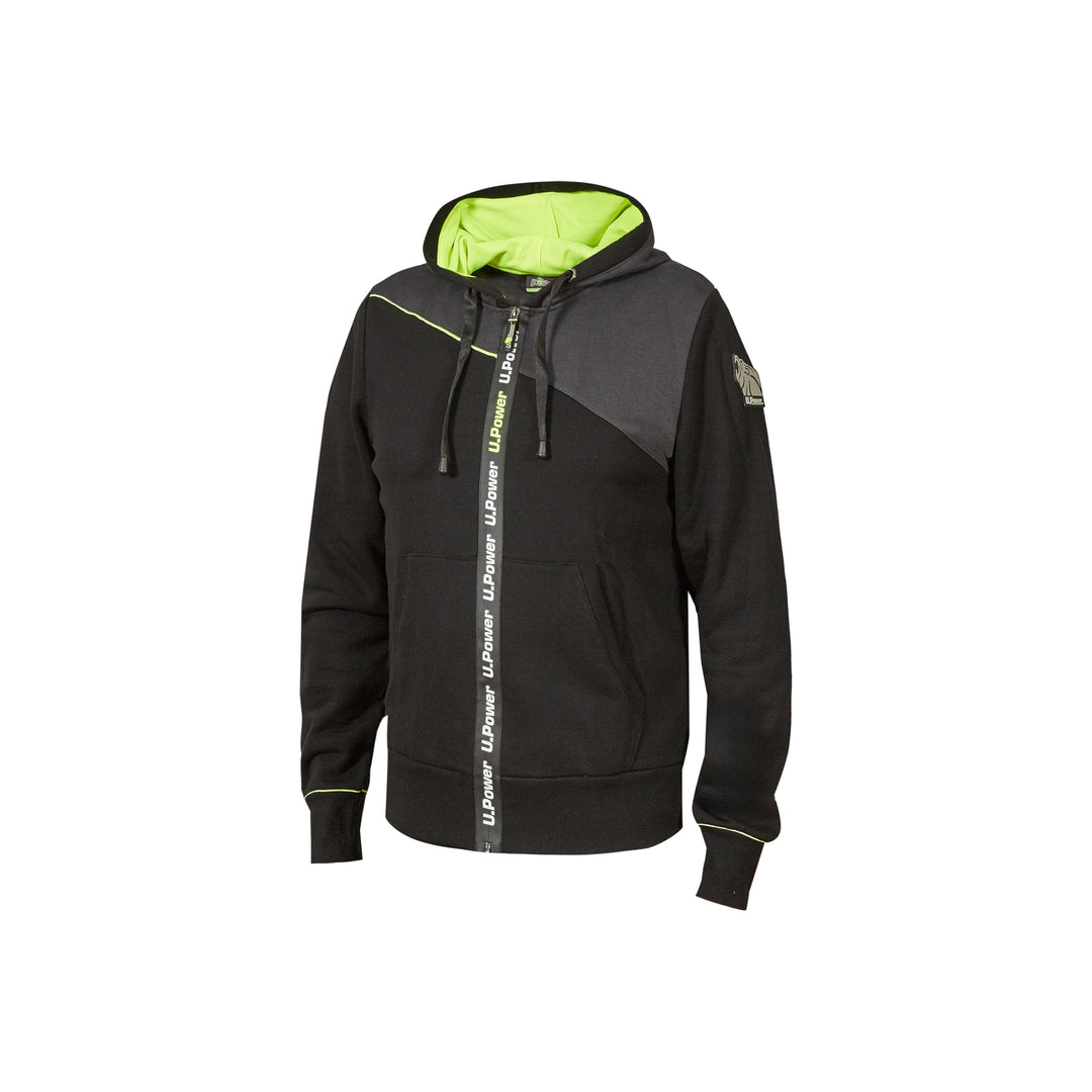 U-Power EY212BC Linea Enjoy Modell JUPITER Sweatshirt mit durchgehendem Reissverschluss, 70% Baumwol