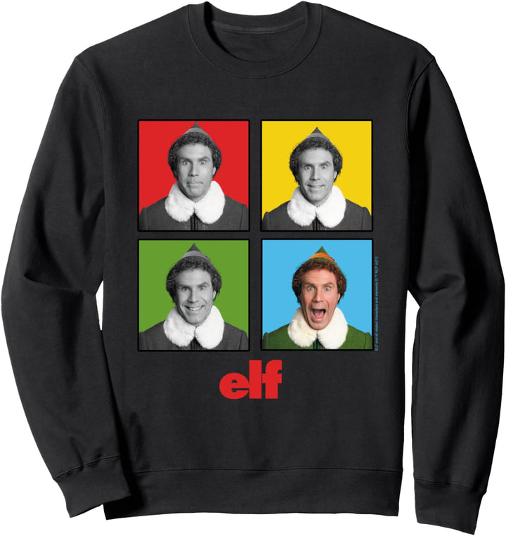 Elf Buddy Vier Gesichter Sweatshirt