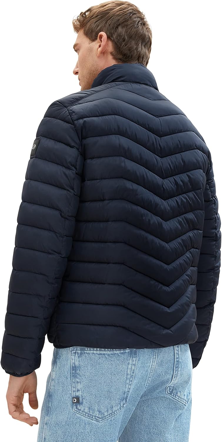 TOM TAILOR Herren Lightweight Steppjacke mit Stehkragen S 10668-sky Captain Blue, S 10668-sky Captai