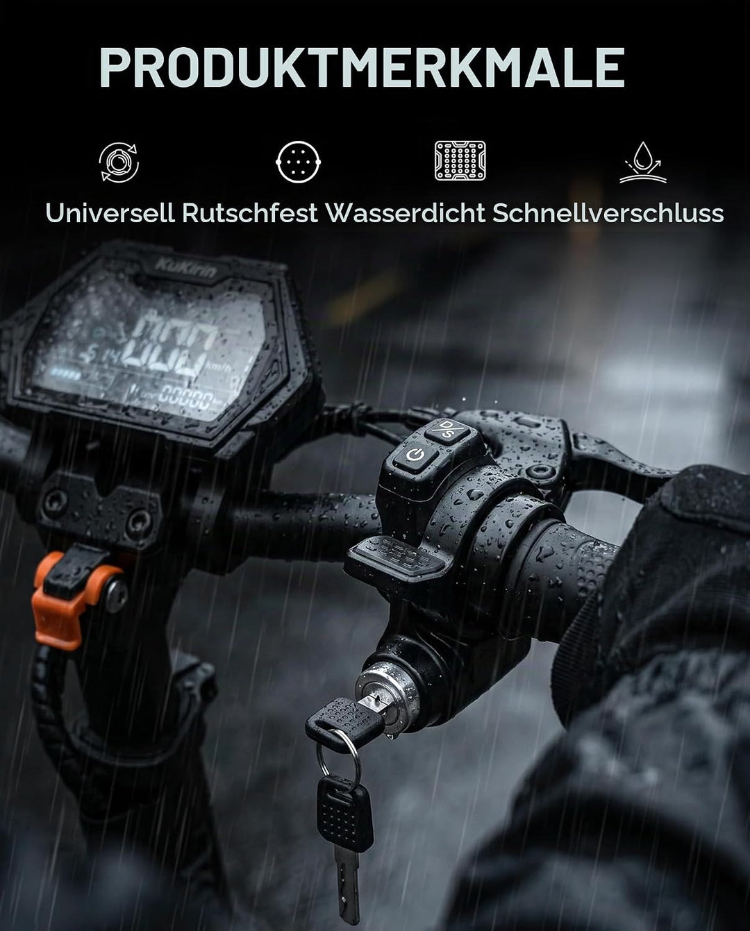 Gashebel, 7-polig, elektrisches Schloss, kompatibel mit Kukirin G2 Master