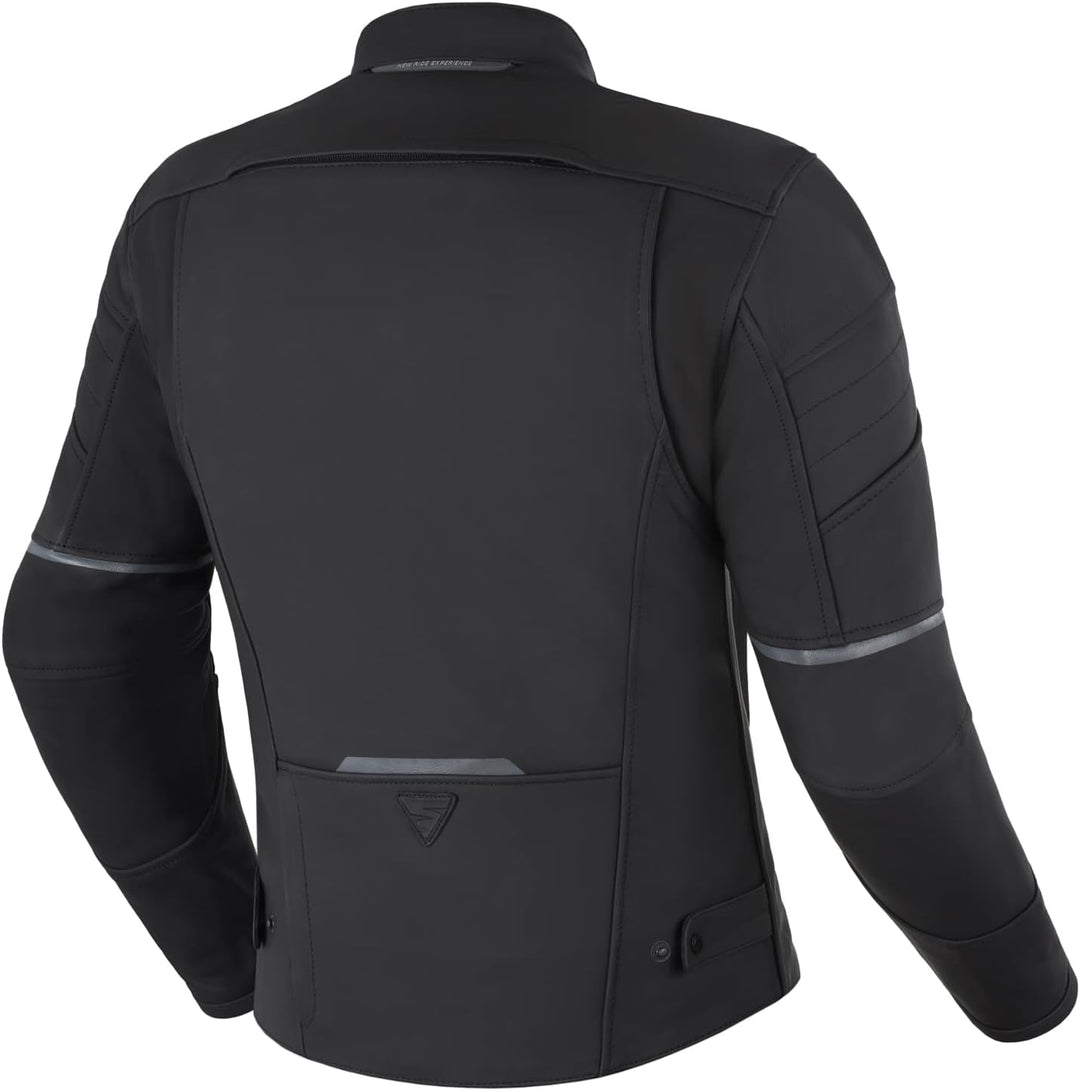 SHIMA SHADOW TFL Motorradjacke Herren | Premium Biker-Lederjacke Belüftet mit CE Rücken, Schulter un