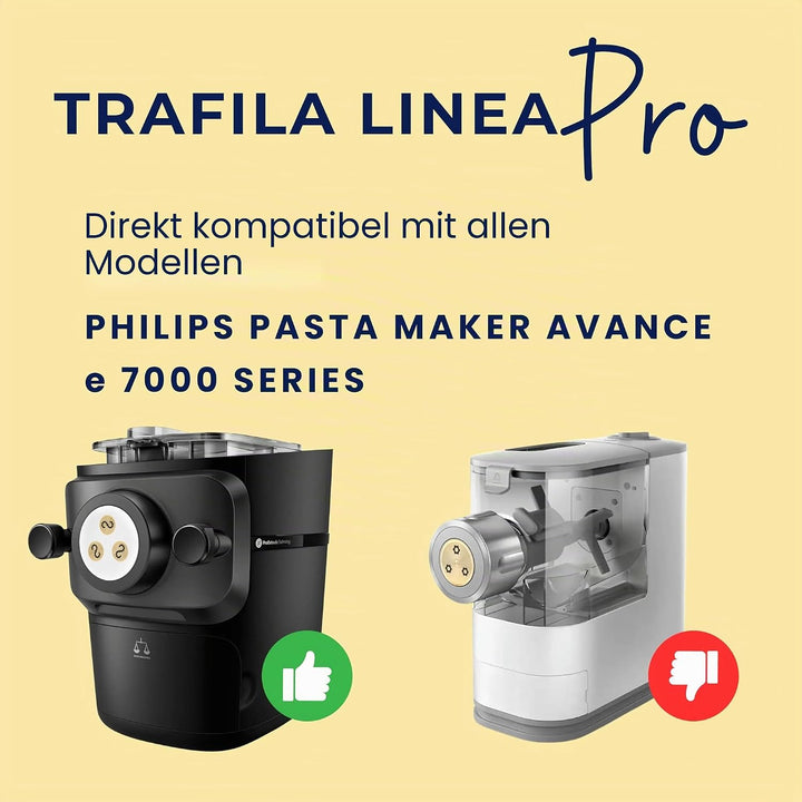 My Trafile - Matrize Linie Pro N°71 Bucatino Siciliano aus POM mit professionellen Einsätzen kompati