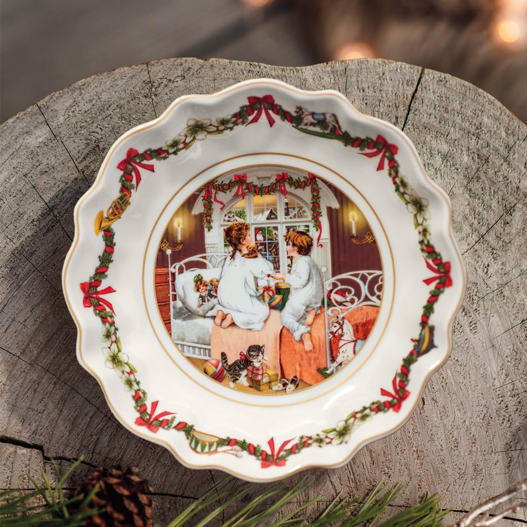 Villeroy & Boch - Annual Christmas Edition Jahresschale klein 2022 16 x 16cm, Premium Porzellan, Sam