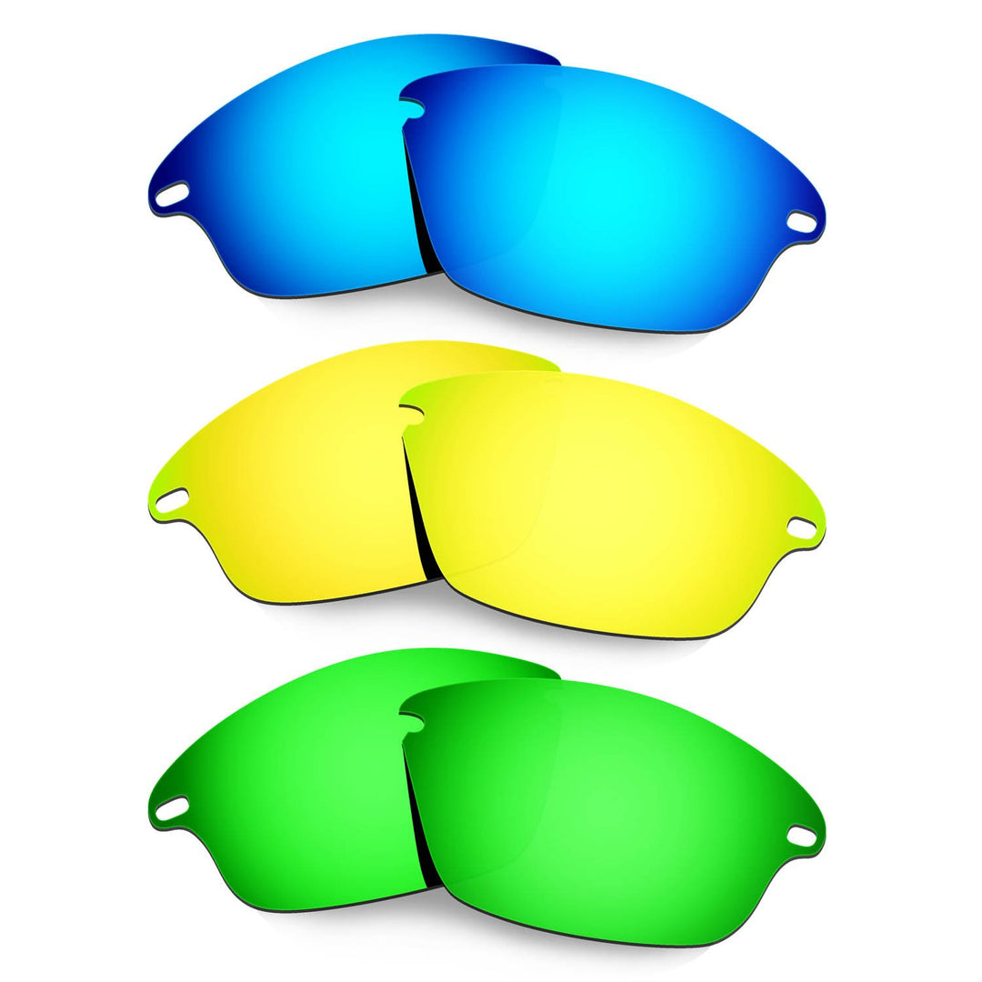 HKUCO Plus Mens Replacement Lenses For Oakley Fast Jacket - 3 pair