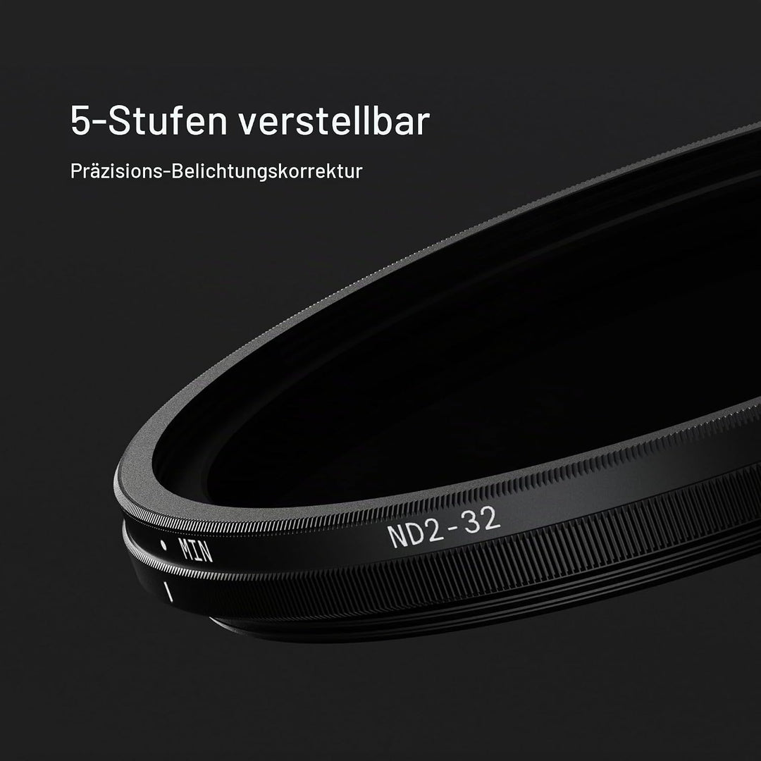 Urth 67 mm Variabler Graufilter ND2-32 (1-5 Stop) ND Filter (Plus+) 67mm, 67mm