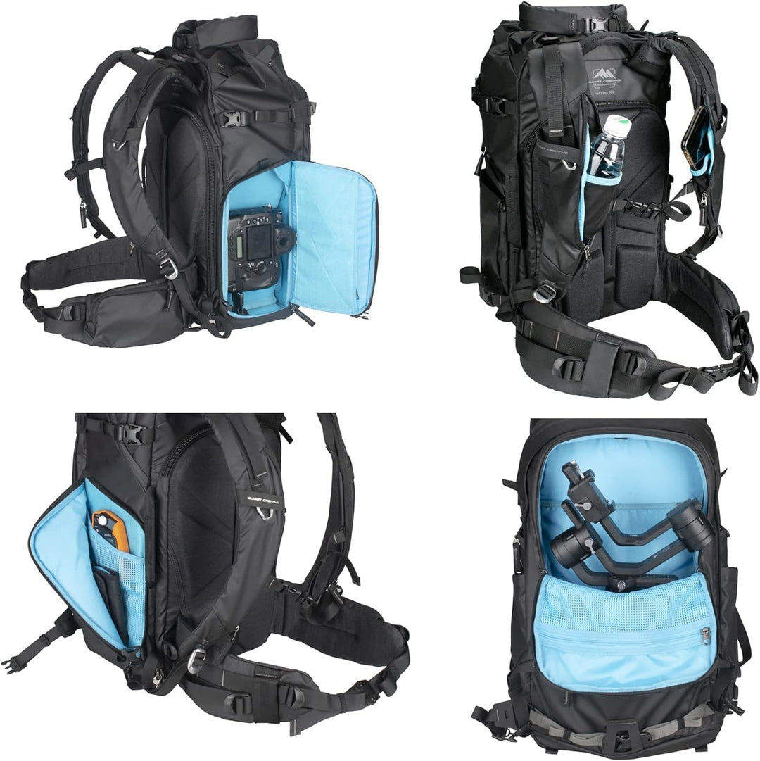 Summit 40L–50L Wasserdichter Rucksack – Kameratasche-Set mit Einsatz für DSLR/SLR/Spiegellose Kamera