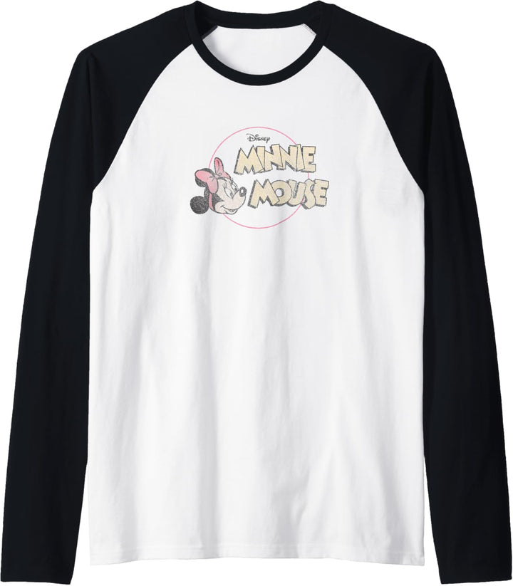 Disney Mickey And Friends Minnie Mouse Logo Raglan