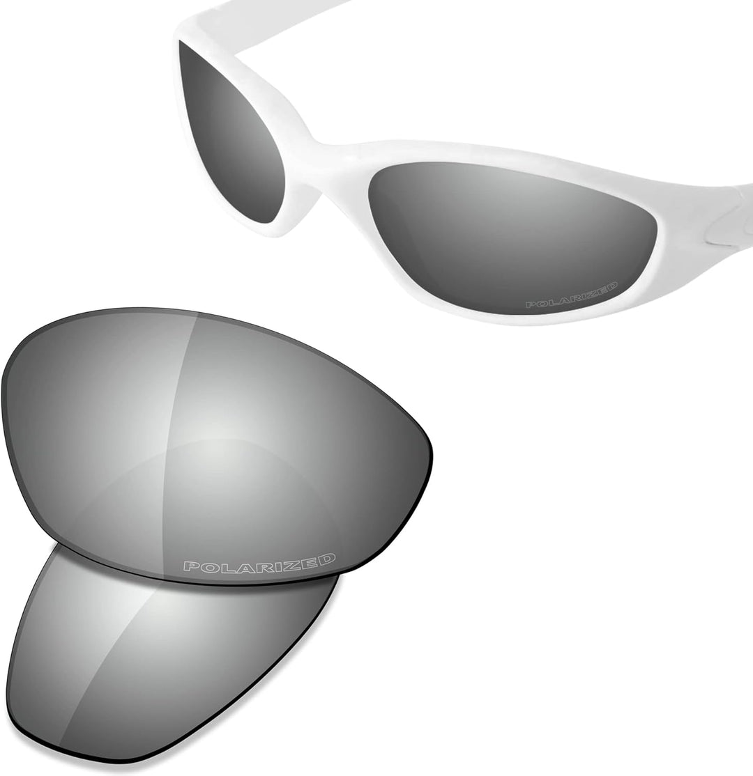 Saucer Premium Ersatzgläser für Oakley Minute 2.0 Sonnenbrillen High Definition - Chrome Metal Polar