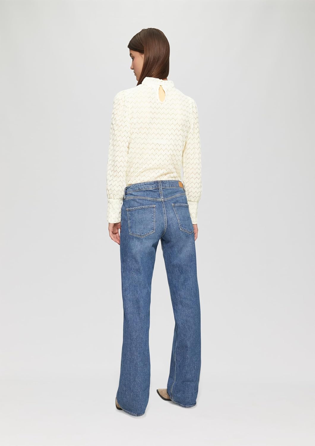 Langarmshirt mit Strukturmuster