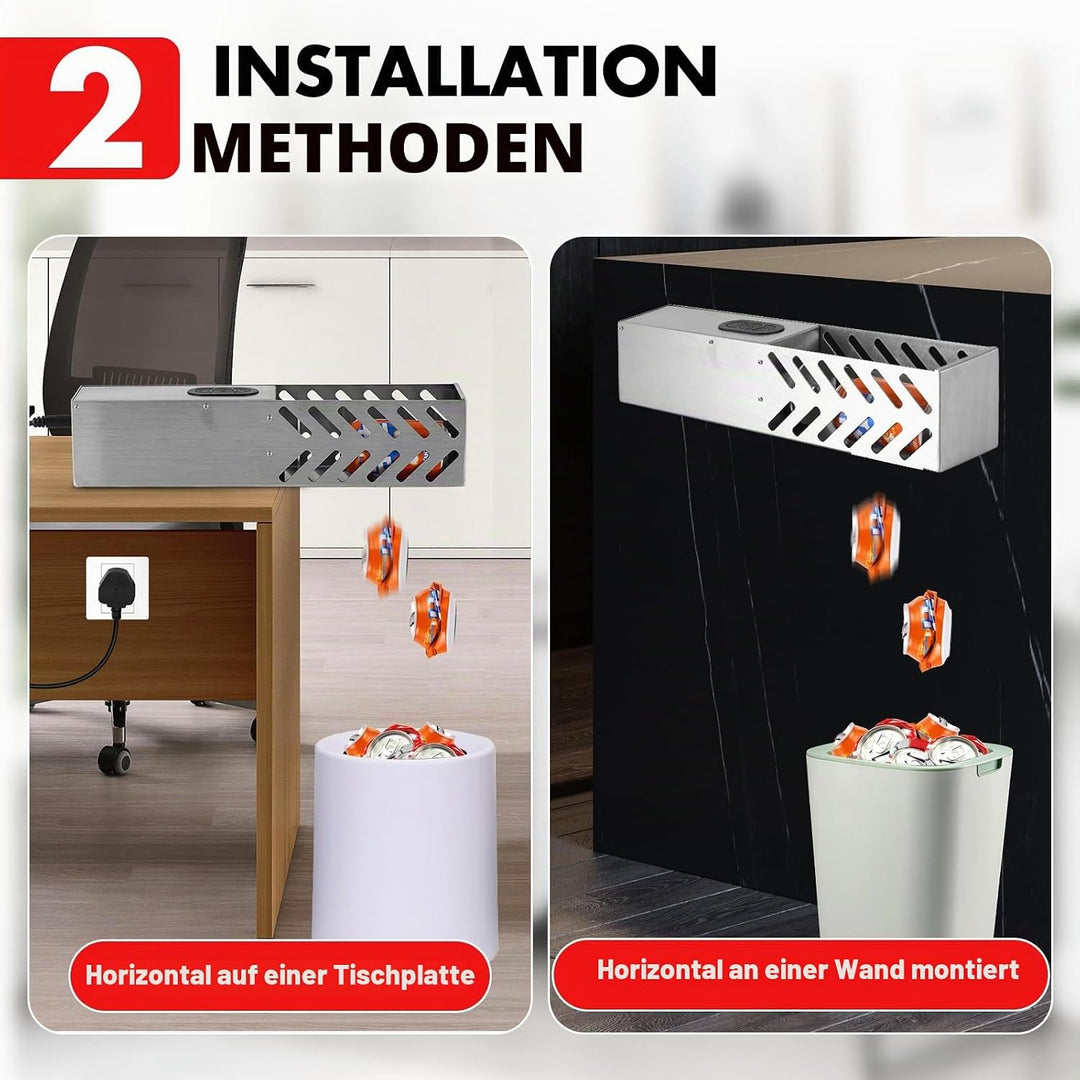 YUCHENGTECH Elektrischer Dosenpresse für 200-500ml Dosen/200-330ml Wasserflaschen aus Kunststoff Wan