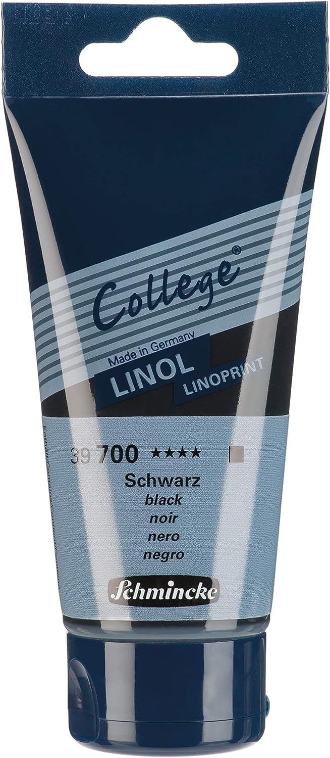 Schmincke College Linol, Linoldruckset mit 5 x 75 ml Tuben, 84 005 097