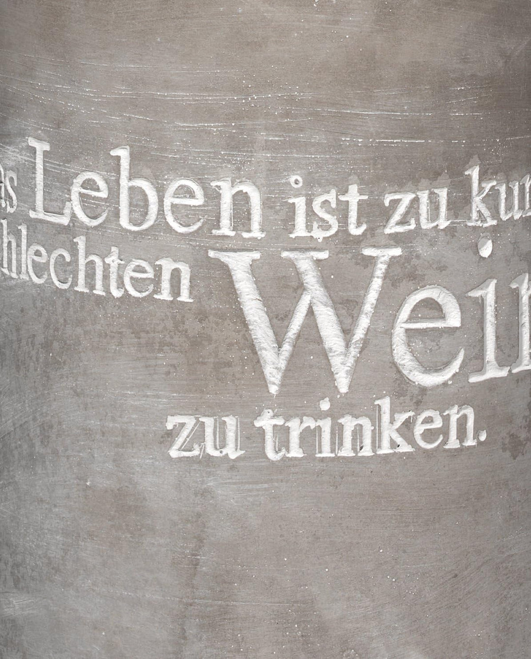Räder Vino Beton Weinkühler Das Leben ist zu kurz