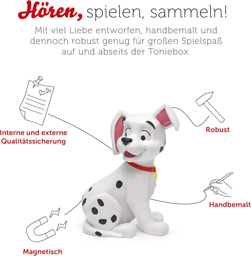 tonies Hörfiguren für Toniebox, Disney – 101 Dalmatiner, Hörspiel für Kinder ab 4 Jahren, Spielzeit