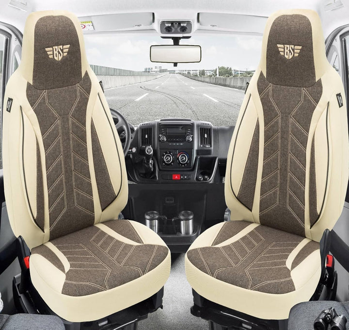 BREMER SITZBEZÜGE Mass Sitzbezüge Schonbezüge für Subaru Outback 5 PLKT211 PLKT211 - Beige/Braun Out