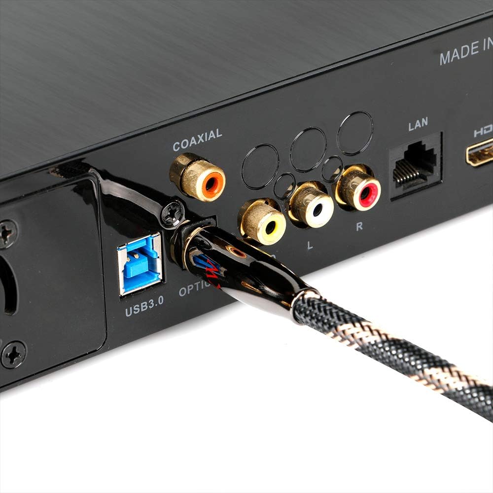 SKW Mini TOSLINK Kabel, Optisches Digital Audio Toslink Kabel auf Mini Toslink (S/PDIF), überträgt D