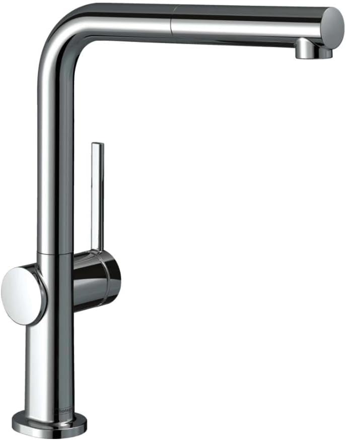 hansgrohe Talis M54 - Küchenarmatur mit Brause ausziehbar, 1 Stahlart, Wasserhahn Küche mit Auslaufh