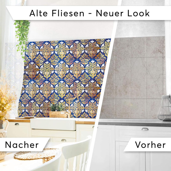 CREATISTO Klebefliesen Stickerfliesen Fliesenfolie - Aufkleber Sticker für Wandfliesen I Klebefliese