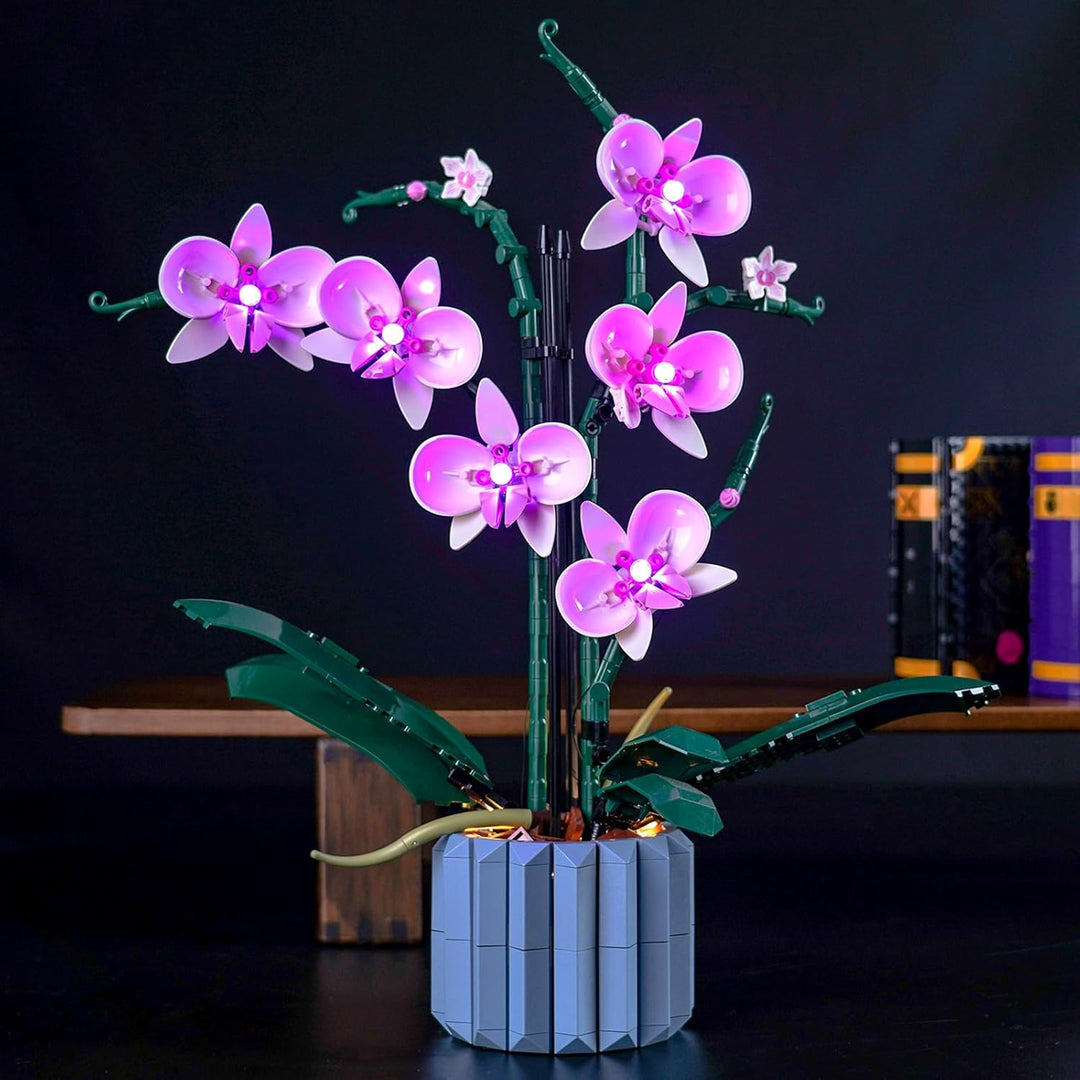 Led Licht Set Kompatibel mit Lego Orchidee (Nur Lichter, kein Baustein), Licht-Kit Compatible with L