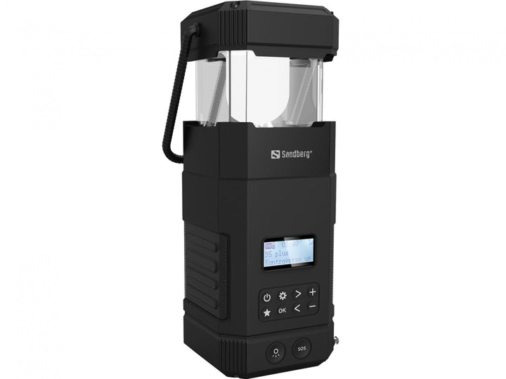 Sandberg Survivor Leuchte All in 1 Solar Handkurbel Powerbank 10000 Licht Bluetooth Lautsprecher DAB