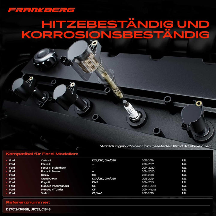 4x Zündspule für C-Max II DXA/CB7 DXA/CEU Focus III Galaxy Grand C-Max DXA/CB7 DXA/CEU Kuga II DM2 M