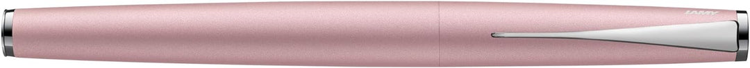 LAMY studio Premium Tintenroller 369 aus Edelstahl in mattem Lack-Finish, propellerförmige Clip-Dreh