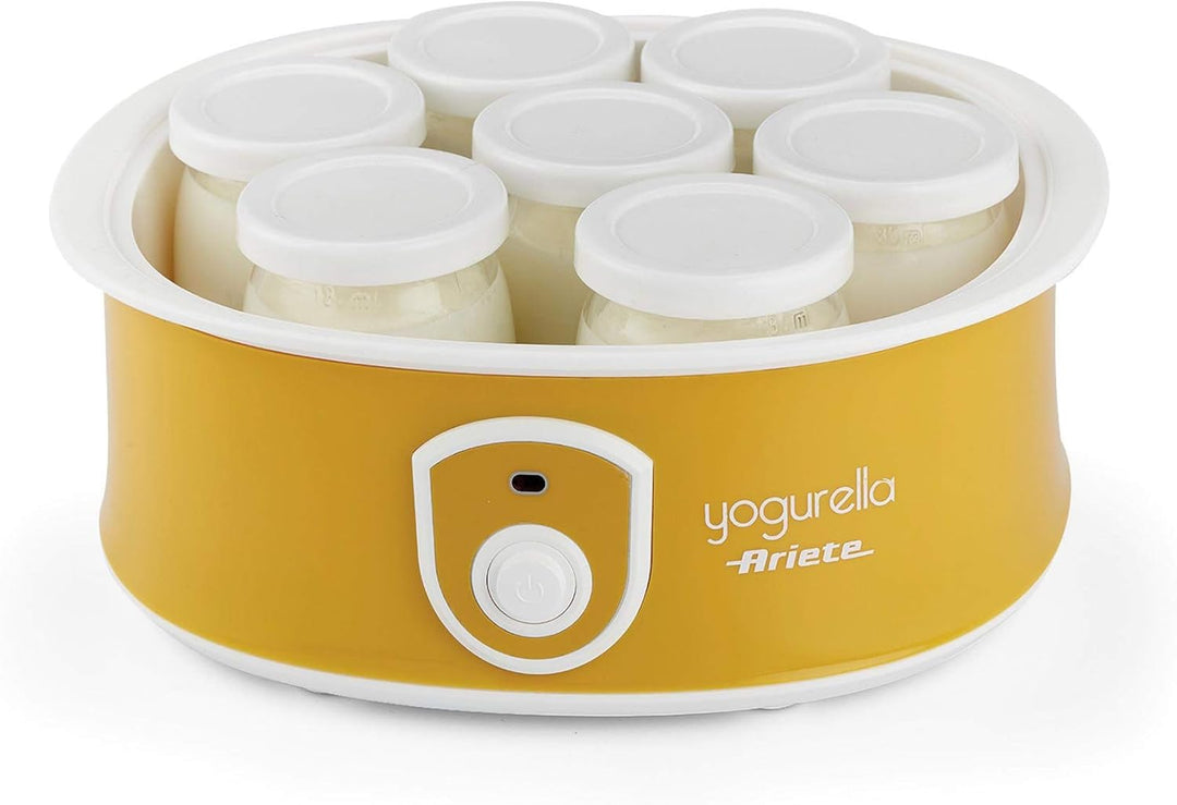 Ariete 617 Yogurella - Elektrischer Joghurtbereiter - 7 Gläser - 1,3 kg hausgemachter Joghurt - 20 W