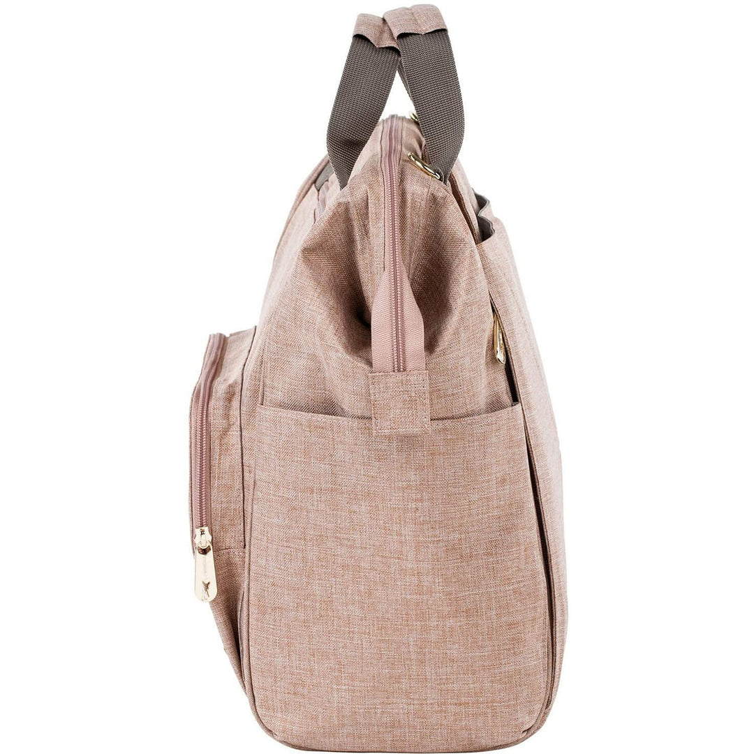 LÄSSIG Baby Wickelrucksack Wickeltasche inkl. Wickelzubehör nachhaltig produziert/Goldie Backpack, r