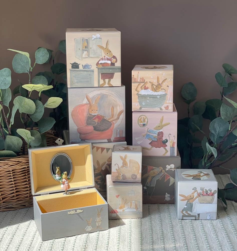 Egmont Toys Musikalische Schmuckdose – Schmuckkästchen Handkurbel-Spieluhr „Ballerina“ in 6 Designs