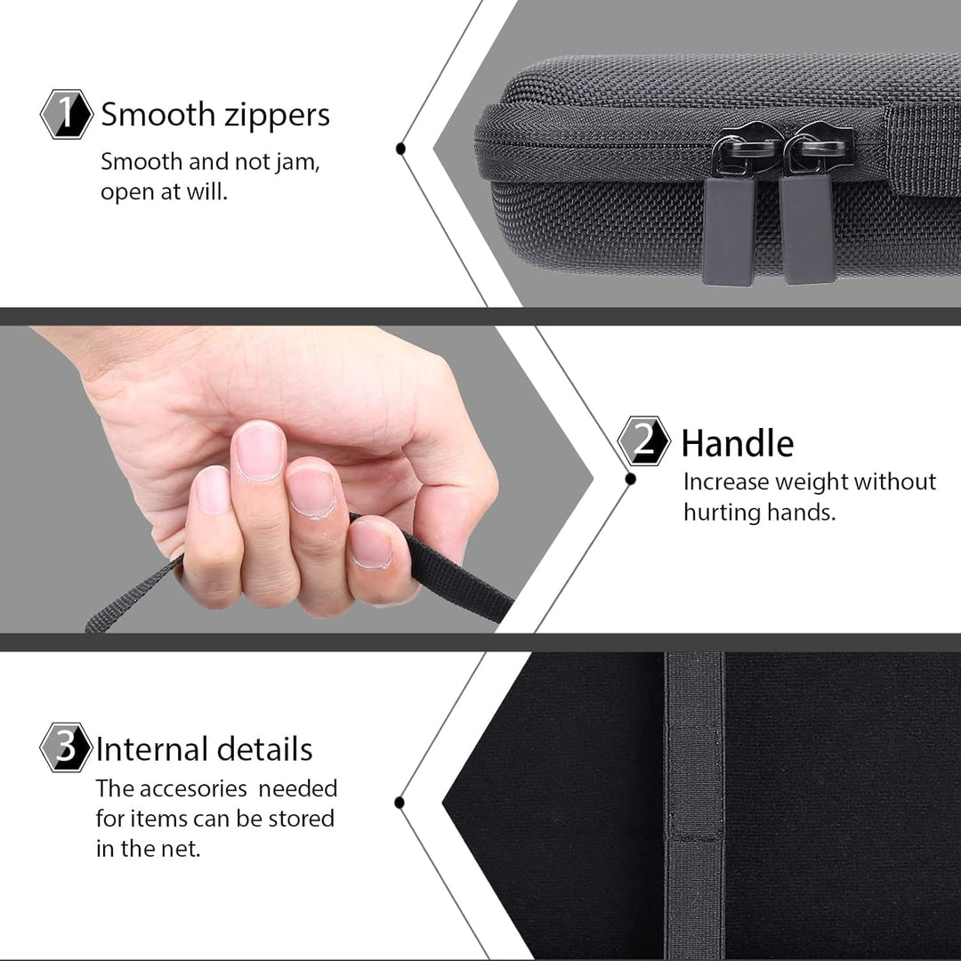 co2CREA Hart Schutz Hülle Etui Tasche für Logitech MX Mechanical Mini Kabellose Tastatur und Anywher