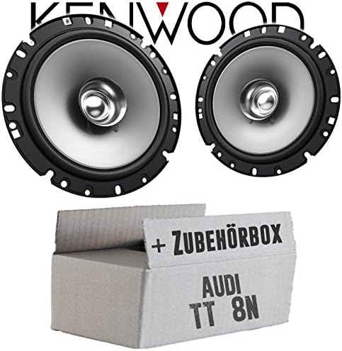 Lautsprecher Boxen Kenwood KFC-S1756-16,5cm Koax Auto Einbauzubehör - Einbauset passend für Audi TT