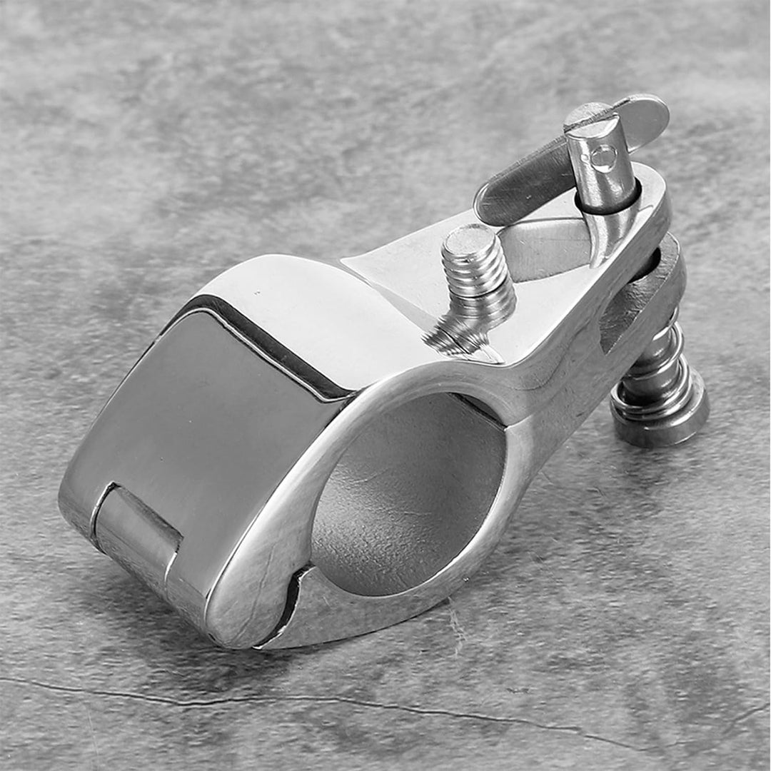 Jaw Slide Hardware Marine Jaw Slide Bimini Top Scharnierschienenhalterung 2 Stück Stahlboot klappbar