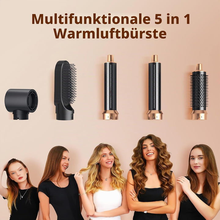 Pro Air Brush 5 in 1 Haarstyler Hairstyler Warmluftbürste 5 in 1 Atopskins Airbrush 5 In 1 Air Style