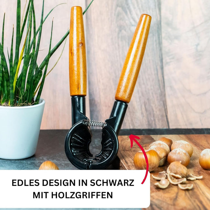 Westmark Nussknacker/Sektzange, Länge: 16,8 cm, Aluminium, Sieger Nussprofi Deluxe, Schwarz/Braun, 3